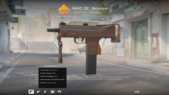天载配资  《CS2》磨损经济学！史上最低磨损MAC-10天价成交